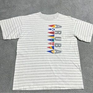 👉 Vintage Aruba Flag Graphic T-Shirt Kingstree Classic USA 90s Men’s Large Tee